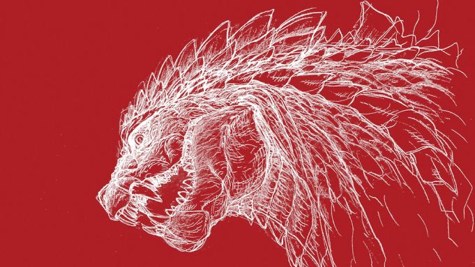 Godzilla: Singular Point - Król Potworów na szkicu z serialu anime Netflixa