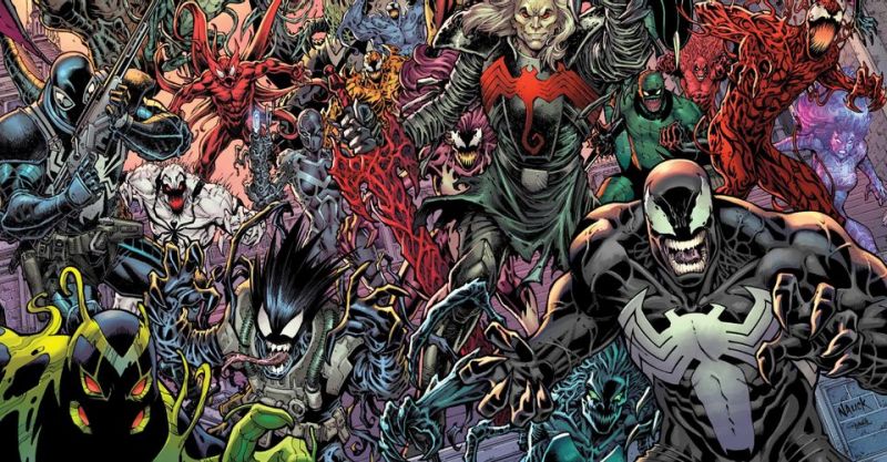 Wszystkie symbionty Marvela na jednej okładce. Oto Knull w swojej najupiorniejszej wersji