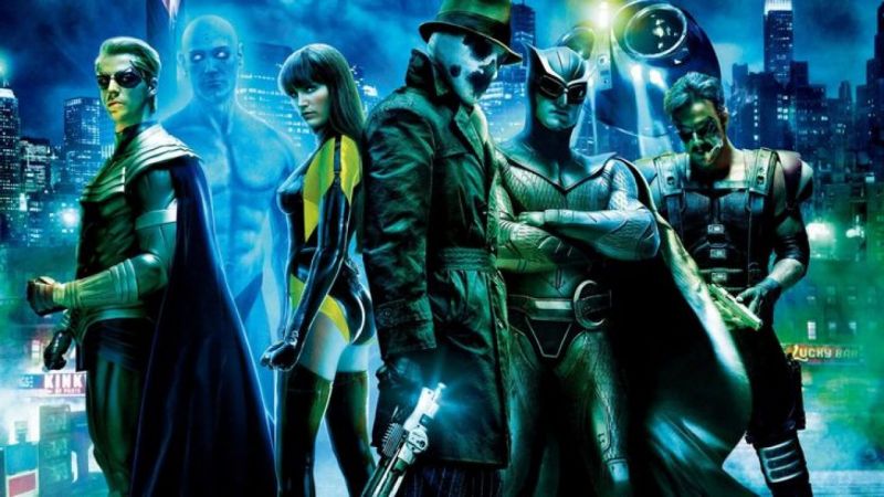 Watchmen - Dr Manhattan i Rorschach na szkicach koncepcyjnych z niezrealizowanego filmu reżysera Ultimatum Bourne'a