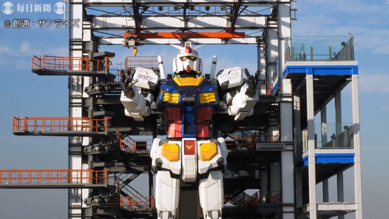 Pełnowymiarowy Gundam uruchomiony. Będzie atrakcją The Gundam Factory Yokohama