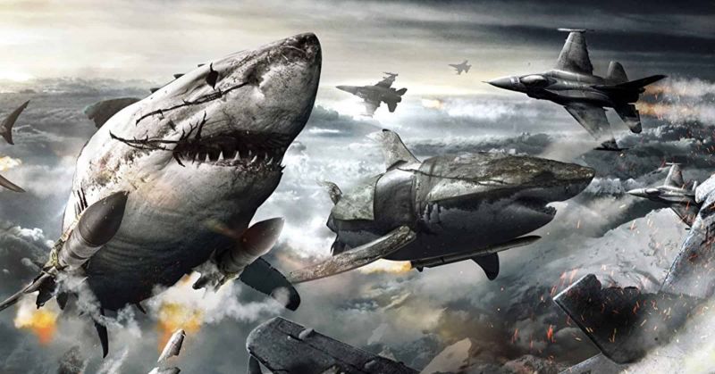 Sky Sharks - zwiastun szalonego filmu. Zombie naziści na latających rekinach bojowych