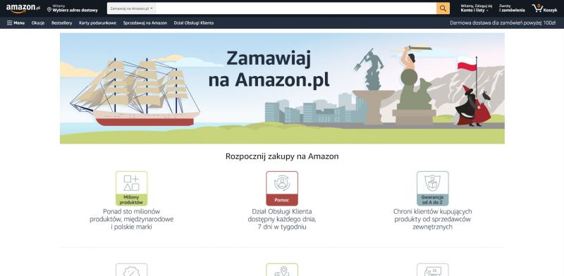 Amazon.pl wystartował. Amerykański gigant zakupowy oficjalnie wchodzi na polski rynek