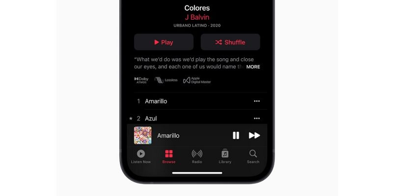 Dolby Atmos i bezstratne formaty w Apple Music