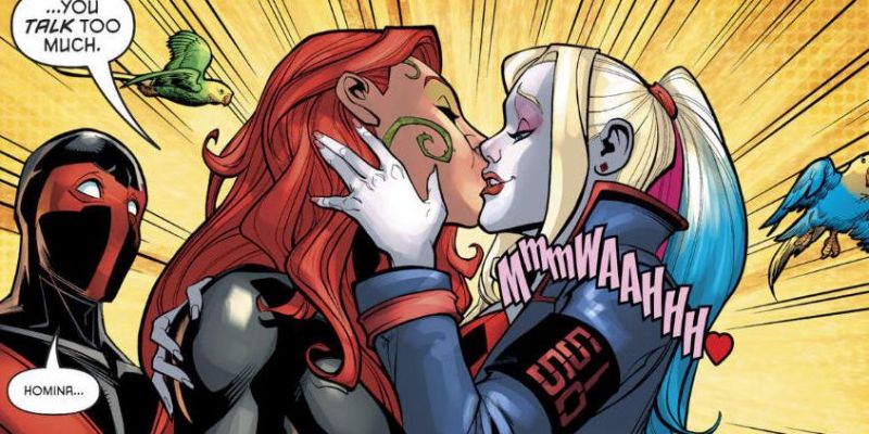 Harley Quinn - Poison Ivy - pocałunek