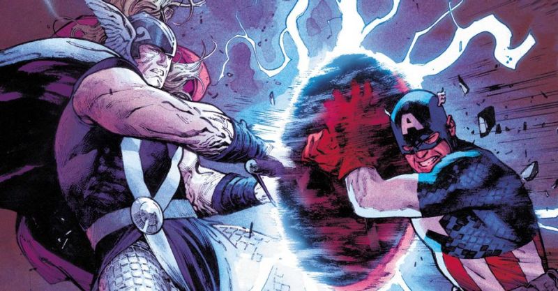 Marvel - Thor, najsilniejszy z Avengers, porzuca młot! Czy tarcza Kapitana Ameryki zatrzyma Mjolnir?