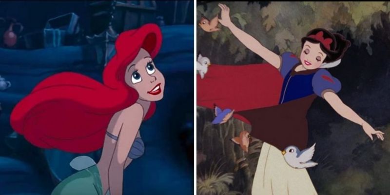 Księżniczki Disneya spotkały się na żywo. Mała Syrenka i Królewna Śnieżka na wspólnym zdjęciu