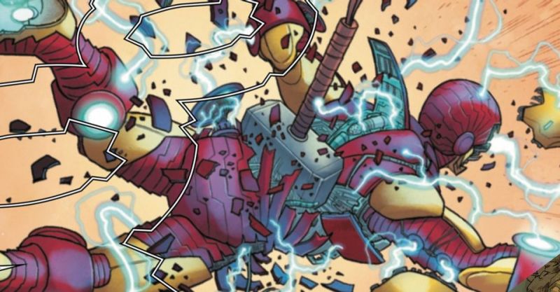 Iron Man - zniszczona zbroja