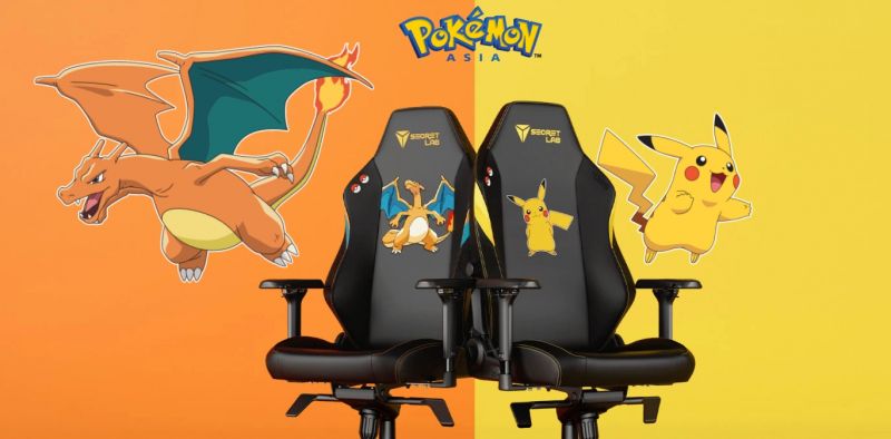 SecretLab przygotowało fotele dla trenerów Pokemon. Pikachu i Charizard szukają właścicieli