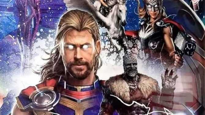 Thor: miłość i grom - nowe bannery filmu MCU. Potężna Thor naciera z Mjolnirem
