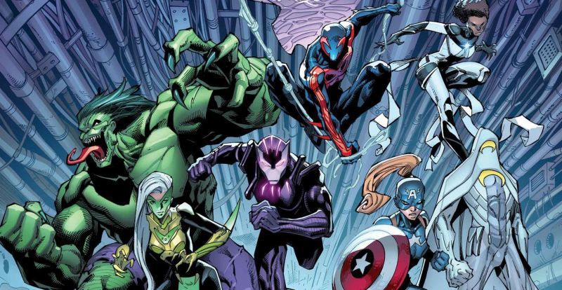 Avengers 2099 - znamy skład Mścicieli przyszłości. Zupełnie inny Hulk i żeńska wersja Kapitana Ameryki