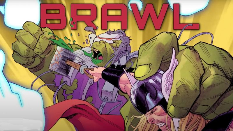 Marvel - Hulk vs. Thor. Czas na rewanż za Ragnarok; miażdżenie głowy i uderzanie Mjolnirem!