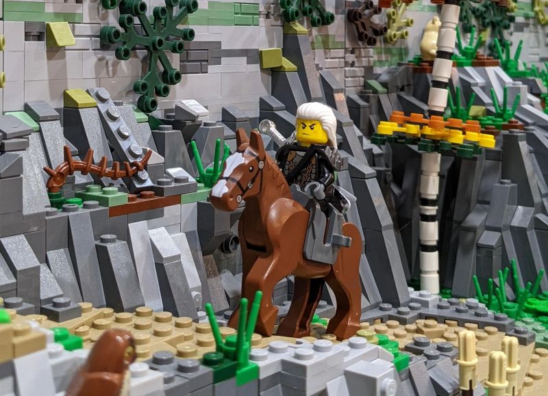 Wiedźmin - fan zbudował z klocków Lego zamek Kaer Morhen. Robi piorunujące wrażenie