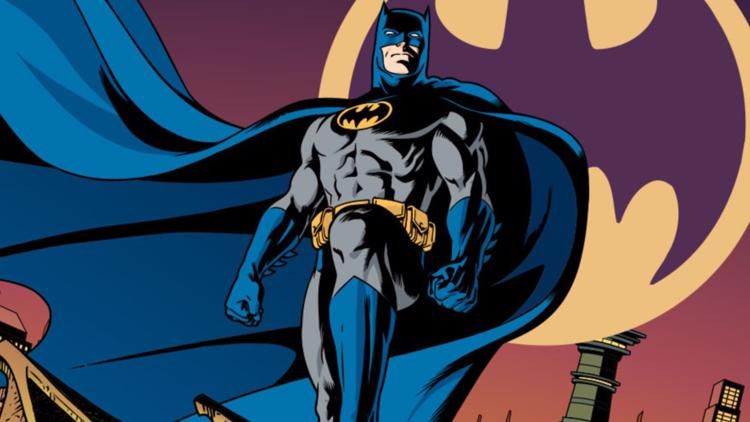 Gotham Knights - zdjęcie zza kulis serialu przedstawia niebieską maskę Batmana