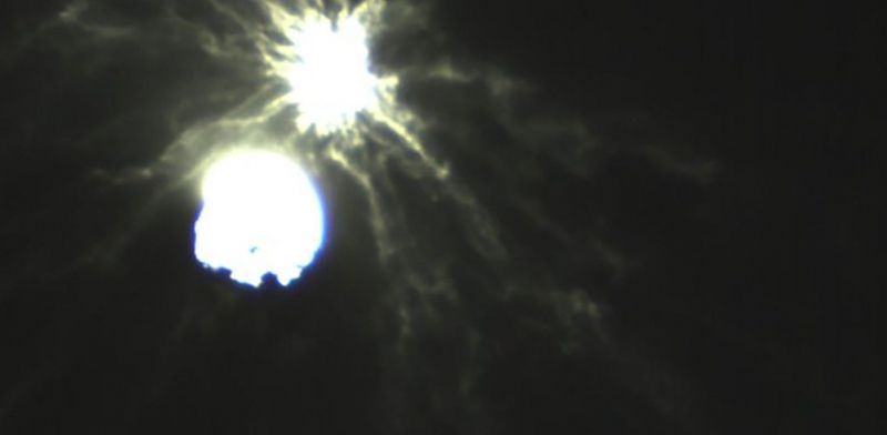 Sonda DART vs. planetoida Dimorphos - są zdjęcia ze zderzenia! Potężny rozbłysk na niebie