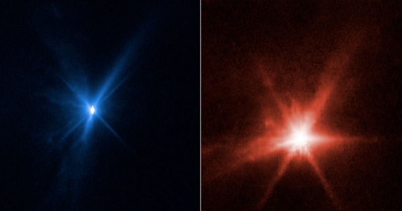 Teleskopy Webba i Hubble'a zarejestrowały uderzenie DART-a w planetoidę. Są zdjęcia!