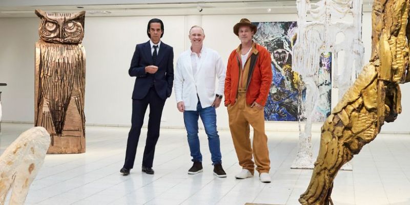 Thomas Houseago Nick Cave Brad Pitt wystawa