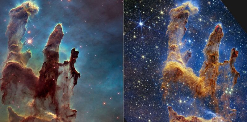 Filary Stworzenia uchwycone przez Kosmiczny Teleskop Jamesa Webba! To chyba najpiękniejsze z jego zdjęć