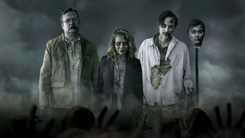 The Walking Dead - zabawny blok reklamowy nawiązujący do serialu. Zmarłe postacie powróciły jako zombie