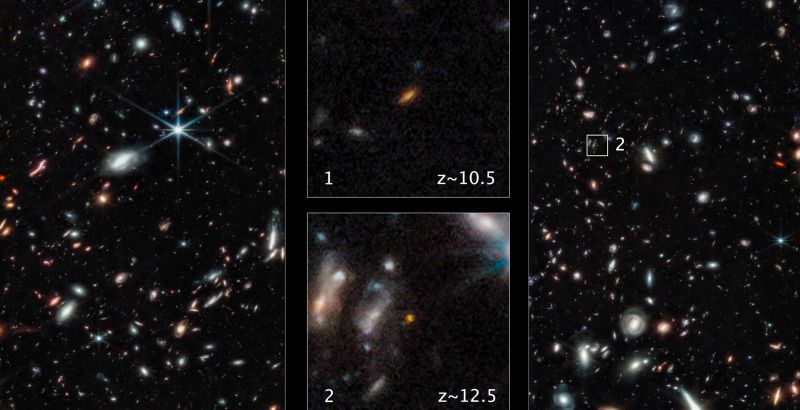 Teleskop Webba - oto zdjęcie jednych z najdalszych galaktyk. GLASS-z12 idzie na rekord