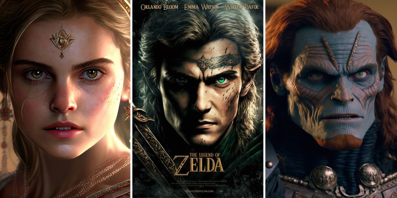 The Legend of Zelda jako film z Orlando Bloomem i Emmą Watson w rolach głównych. AI stworzyło wyjątkowe grafiki