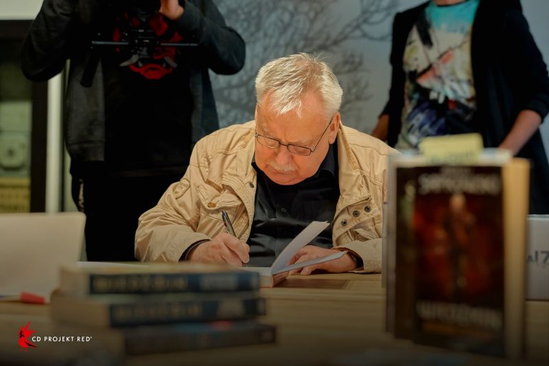 Andrzej Sapkowski z wizytą w siedzibie CD Projekt RED