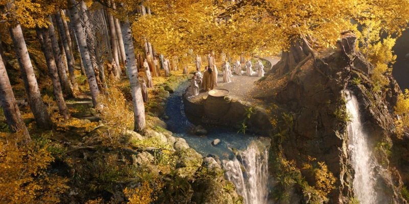 Władca Pierścieni: Pierścienie Władzy - posąg [SPOILER] na planie 2. sezonu. U Tolkiena to niezwykle ważna postać