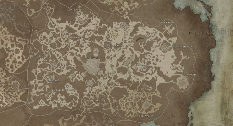 Diablo 4 - akt 1. mapa