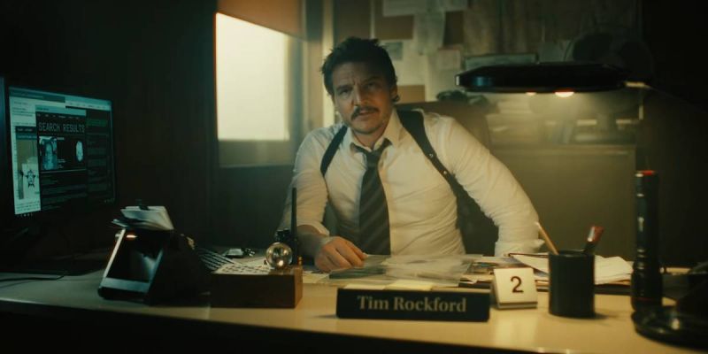 Pedro Pascal jako detektyw w reklamie gry mobilnej. Aktor promuje Merge Mansion