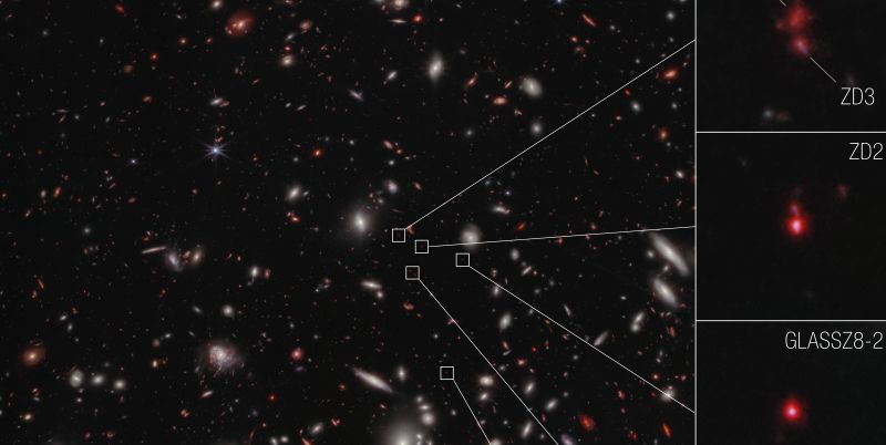 Teleskop Webba - protogromada galaktyk