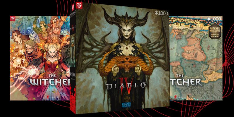 Puzzle Good Loot - Diablo 4, Wiedźmin 3