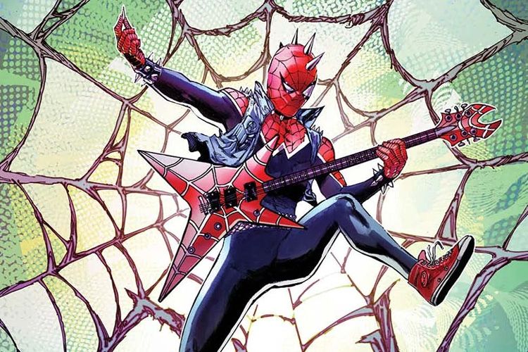 5. Hobie Brown (Spider-Punk) - oryginalnie w komiksach Hobie Brown był pomysłowym dzieciakiem, który początkowo działał jako antagonista, ale po spotkaniu Spider-Mana, zmienił swoje motywacje i stał się sojusznikiem Petera. Ale mieliśmy też do czynienia z inną wersją tej postaci z Ziemi-138, którą zobaczyliśmy w komiksie Spider-Man (Vol. 3) nr 10 - tam bohater zostaje ugryziony przez napromieniowanego pająka i podejmuje walkę z korporacyjnym i politycznym reżimem prezydenta Ozzy'ego Osborna. W filmie Hobie jest bliską wersją tego, ale nie da się ukryć, że jest jeszcze fajniejszy.
