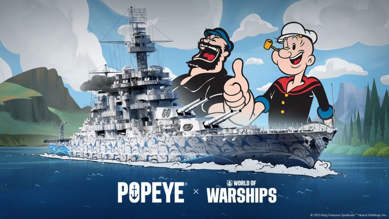 World of Warships - Popeye trafił do gry. To część akcji charytatywnej
