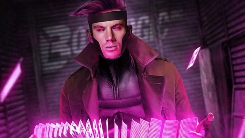 Channing Tatum jako Gambit (fanowska grafika)