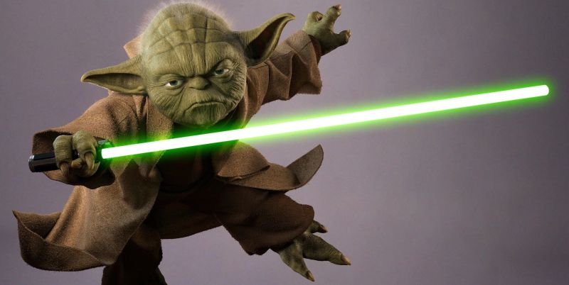 Yoda - miecz świetlny