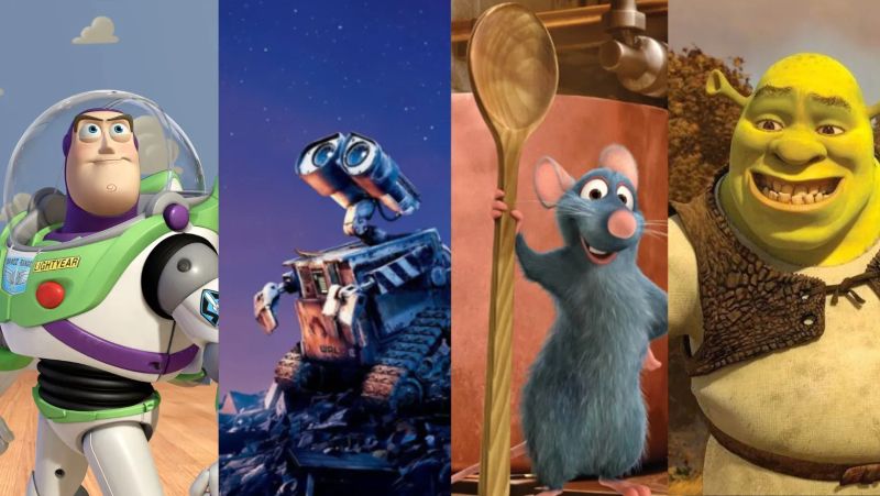 Toy Story / WALL-E / Ratatuj / Shrek