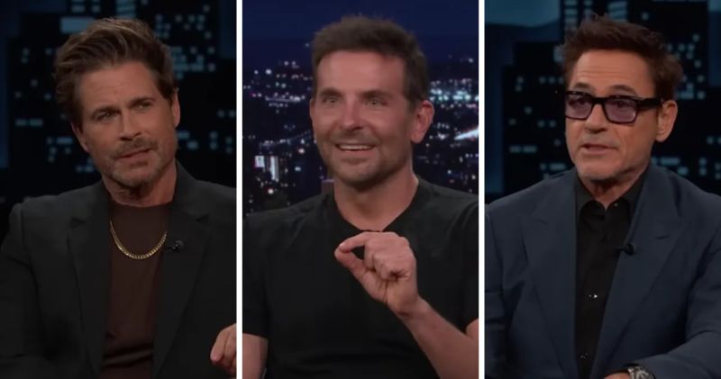 Rob Lowe, Bradley Cooper, Robert Downey Jr.