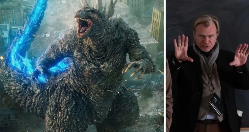 Godzilla Minus One i Christopher Nolan - okładka