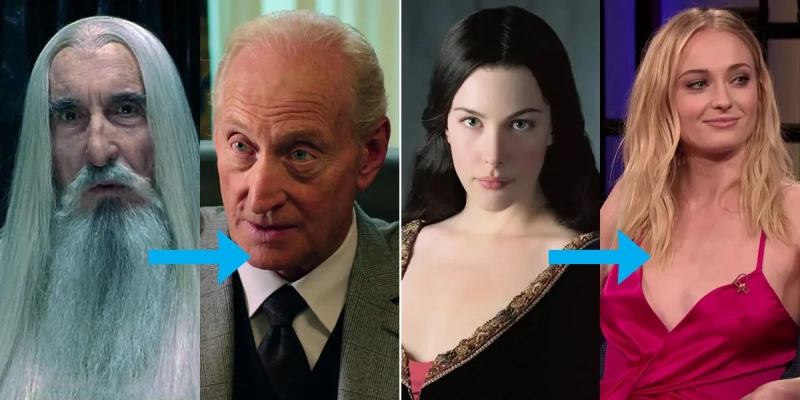 Saruman - Charles Dance - Arwena - Sophie Turner