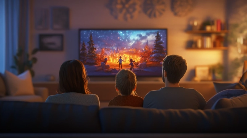 Film do obejrzenia w streamingu - ilustracja wygenerowana w AI