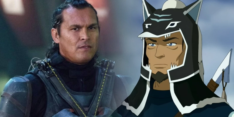 Po lewej Adam Beach w roli Slipknota z Legionu samobójców, po prawej Hakoda z kreskówki Avatar: Legenda Aanga