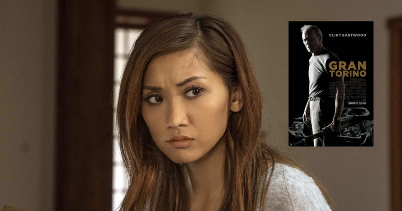 Brenda Song w filmie Sekretna obsesja i plakat filmu Gran Torino