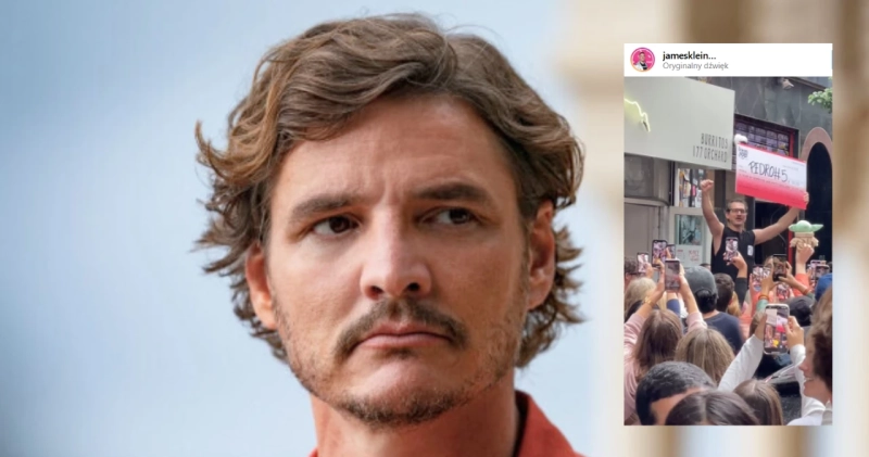 Pedro Pascal w filmie Nieznośny ciężar wielkiego talentu i kadr z filmu ze zlotu sobowtórów
