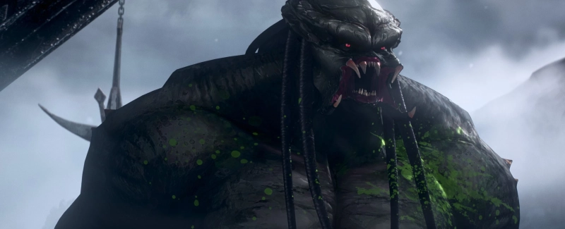 Predator: Pogromca zabójców - oficjalny kadr z filmu animowanego z kosmicznym łowcą