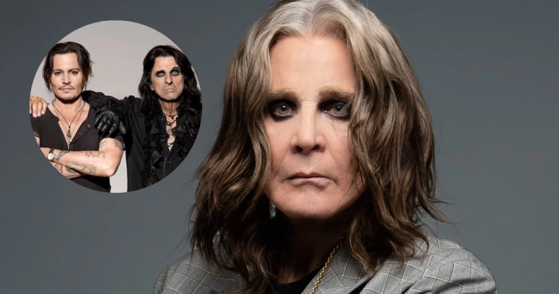 Ozzy Osbourne, Johnny Depp i Alice Cooper na materiałach promocyjnych