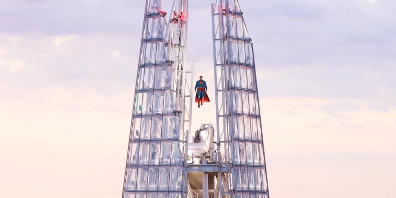 Superman na londyńskim wieżowcu