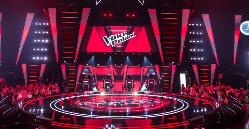 Zdjęcie z planu programu The Voice of Poland