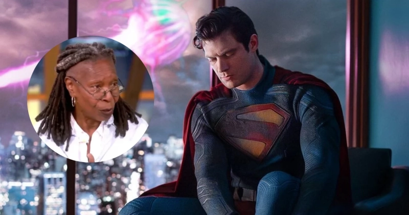 Whoopi Goldberg w programie The View i kadr z filmu Superman
