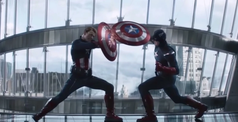9. Kapitan Ameryka vs. Kapitan Ameryka - Avengers: Koniec gry