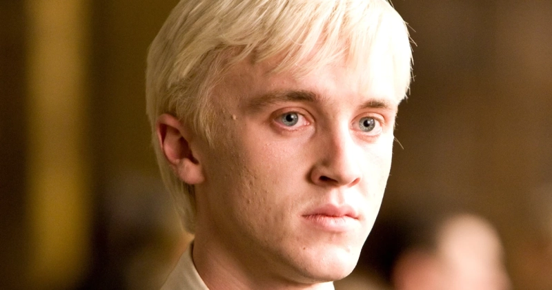 Tom Felfon jako Draco Malfoy w serii Harry Potter