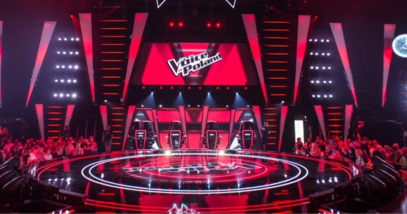 Zdjęcie z planu programu The Voice of Poland